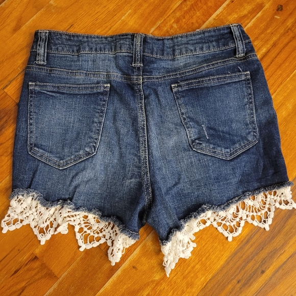 High Rise Denim Shorts - Picture 2 of 3
